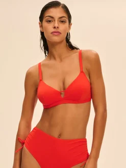 Haut de maillot de bain triangle avec armatures cachées - Orange Grenadier