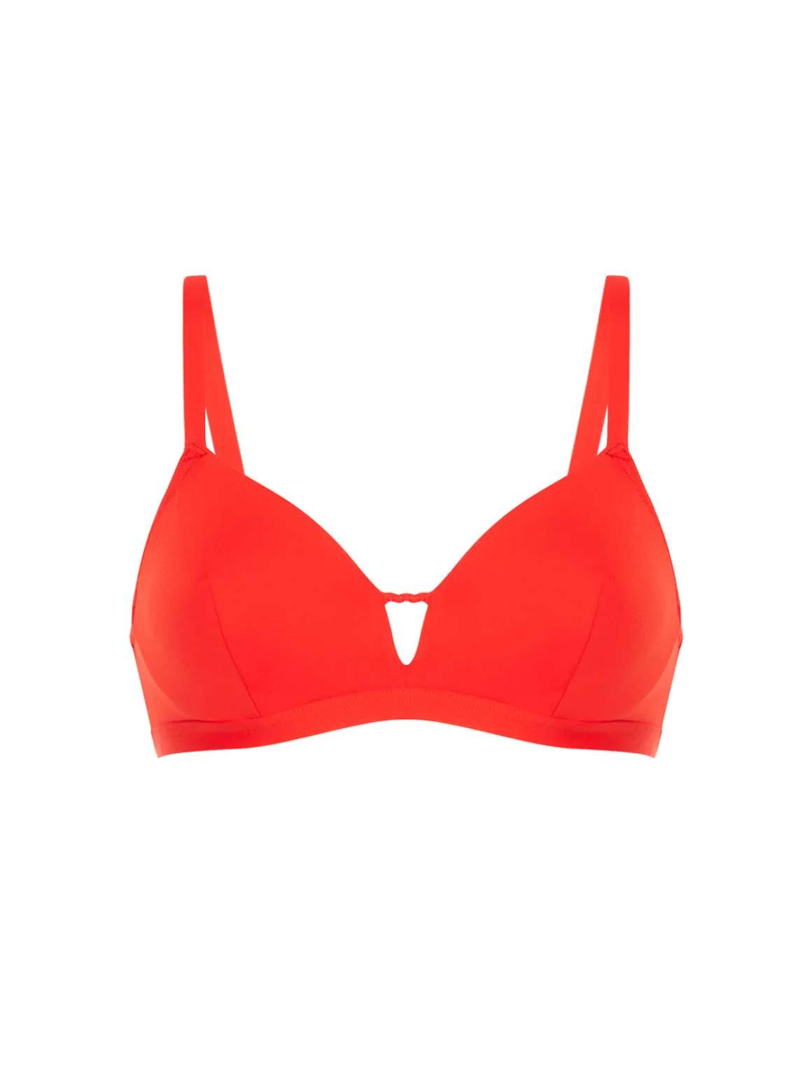 Haut de maillot de bain triangle avec armatures cachées - Orange Grenadier