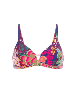 Haut de maillot de bain triangle avec armatures cachées - Imprimé Bloom