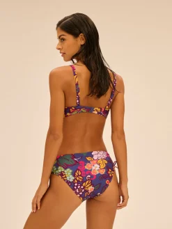 Haut de maillot de bain triangle avec armatures cachées - Imprimé Bloom