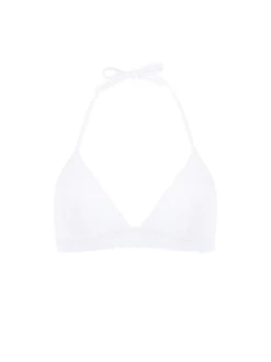 Haut de maillot de bain triangle sans armature - Blanc