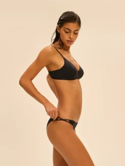 Haut de maillot de bain triangle avec armatures cachées - Noir