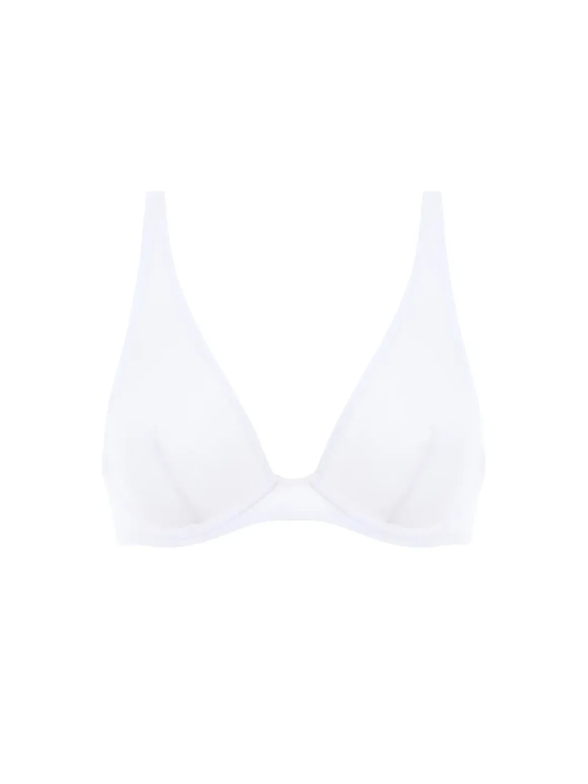 Haut de maillot de bain triangle avec armatures - Blanc