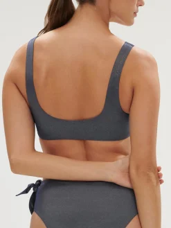 Haut de maillot de bain triangle sans armature - Lurex Midnight