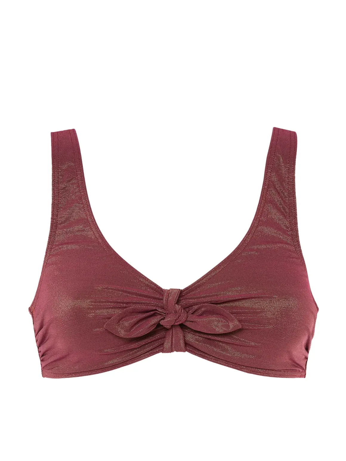 Haut de maillot de bain triangle sans armature - Lurex Dark Purple
