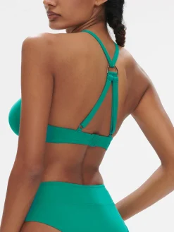 Haut de maillot de bain triangle avec armatures - Vert Waterfall