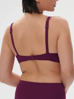 Haut de maillot de bain triangle avec armatures - Mûre