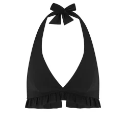 Haut de maillot de bain triangle sans armature - Noir