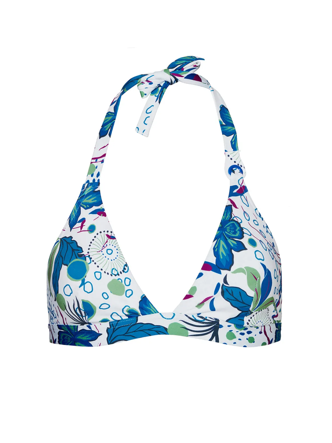 Haut de maillot de bain triangle sans armature - Blanc Littoral
