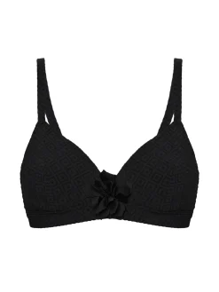 Haut de maillot de bain triangle avec armatures cachées - Noir