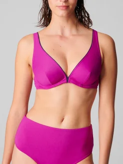 Haut de maillot de bain triangle avec armatures - Bougainvillier