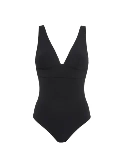 Maillot de bain 1 pièce de bain avec armatures cachées - Noir