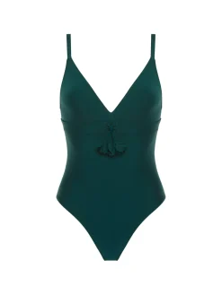 Maillot de bain 1 pièce de bain avec armatures cachées - Vert Tropical