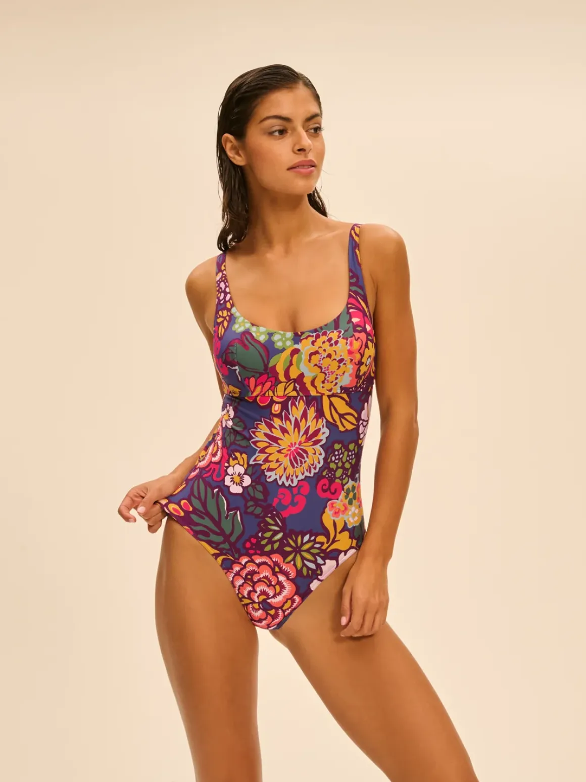 Maillot de bain 1 pièce de bain avec armatures - Imprimé Bloom