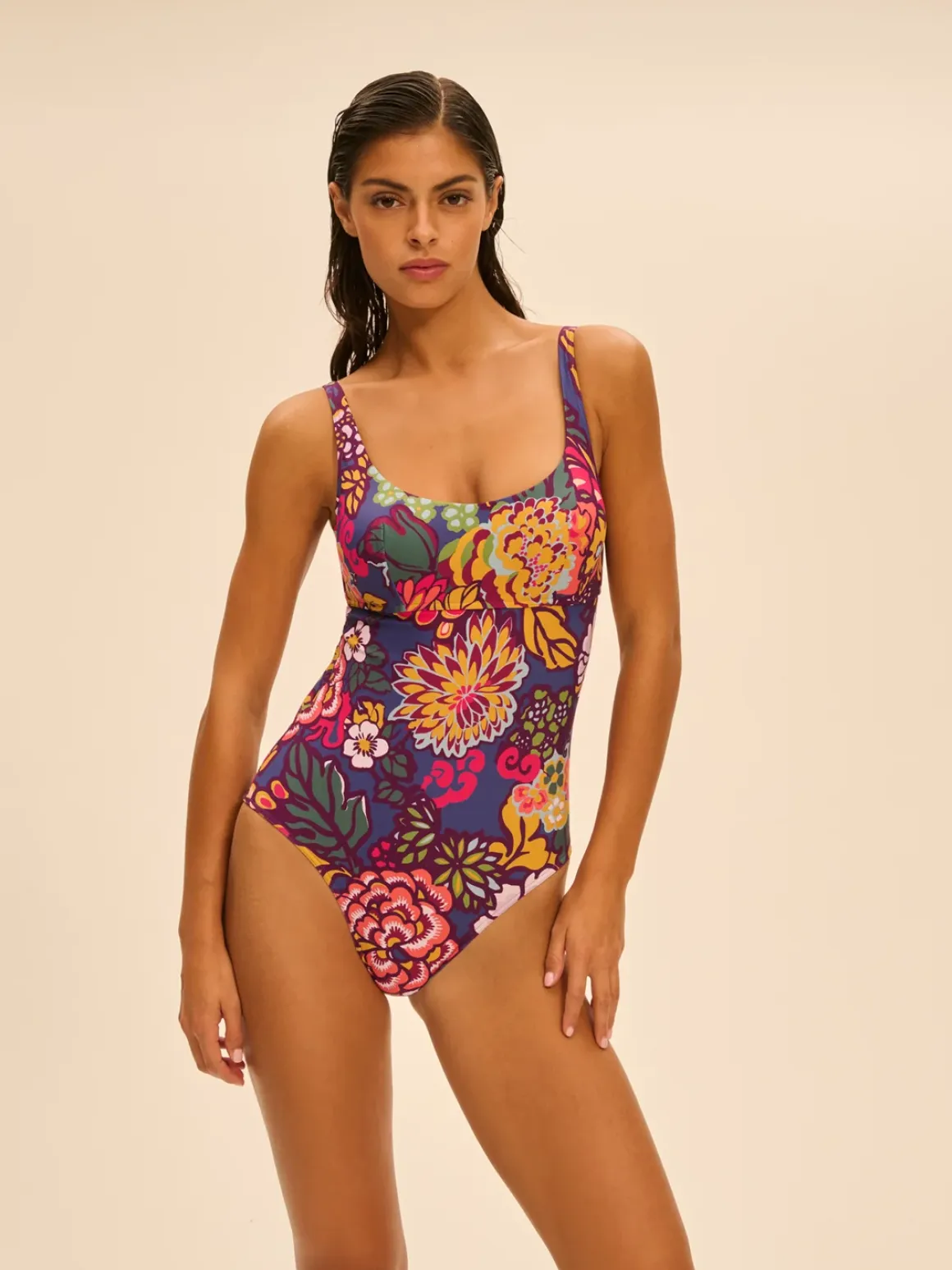 Maillot de bain 1 pièce de bain avec armatures - Imprimé Bloom