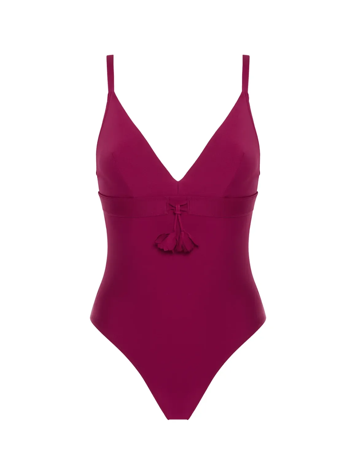 Maillot de bain 1 pièce de bain avec armatures cachées - Cassis