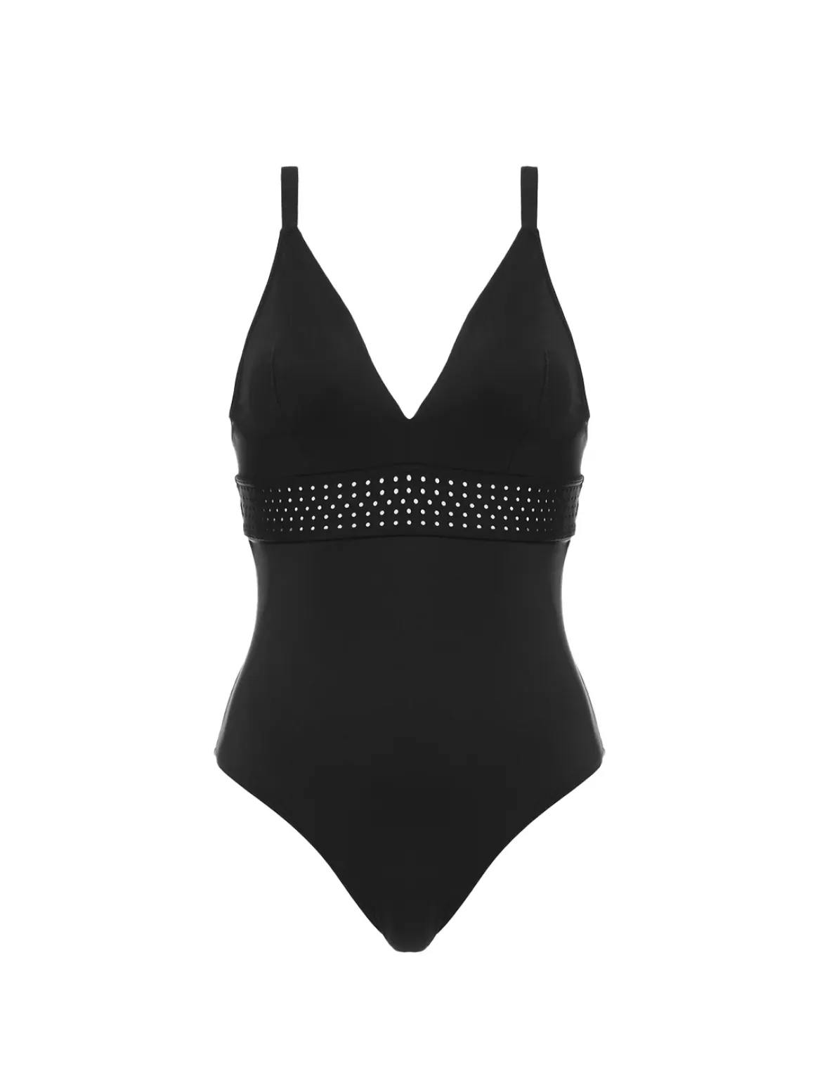 Maillot de bain 1 pièce de bain avec armatures cachées - Noir