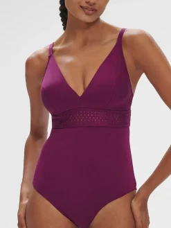 Maillot de bain 1 pièce de bain avec armatures cachées - Mûre