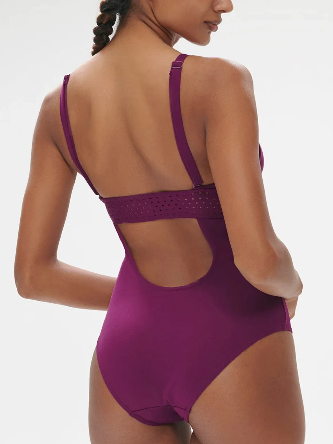 Maillot de bain 1 pièce de bain avec armatures cachées - Mûre