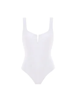 Maillot de bain 1 pièce sans armature - Blanc