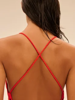 Maillot de bain 1 pièce sans armature - Orange Grenadier