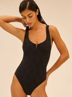 Maillot de bain 1 pièce sans armature - Noir