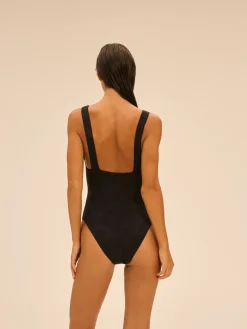 Maillot de bain 1 pièce sans armature - Noir