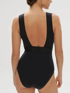 Maillot de bain 1 pièce sans armature - Noir