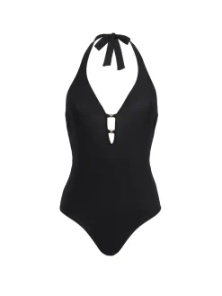 Maillot de bain 1 pièce sans armature - Noir