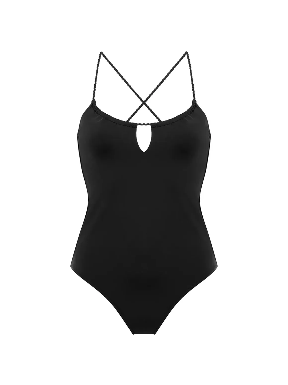 Maillot de bain 1 pièce sans armature - Noir