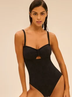 Maillot de bain une pièce bandeau - Noir
