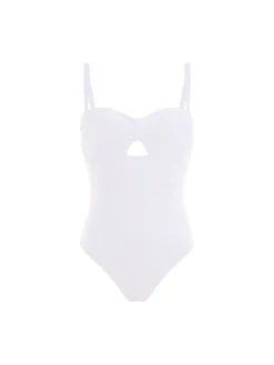 Maillot de bain une pièce bandeau - Blanc