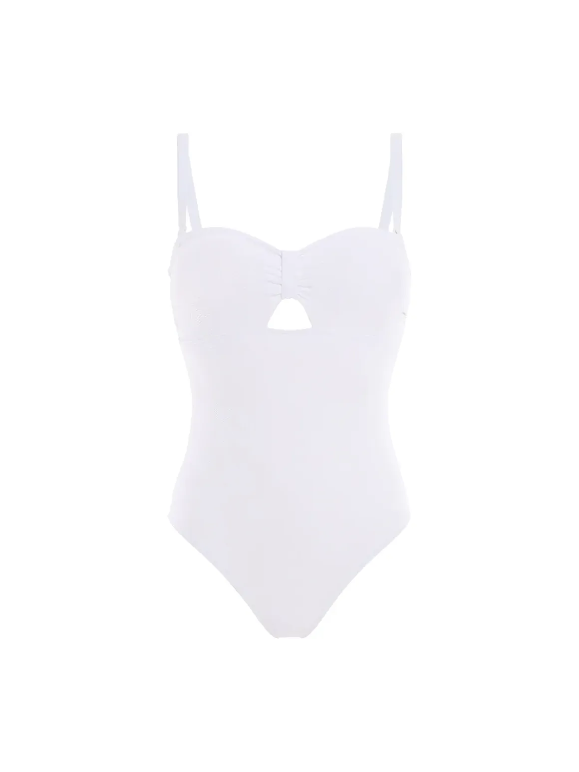 Maillot de bain une pièce bandeau - Blanc