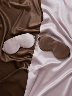 Masque de sommeil pure soie de mûrier - Macchiato
