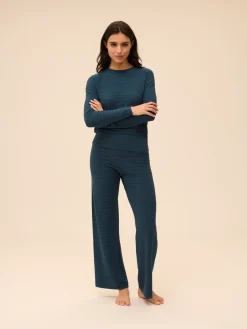Pantalon - Bleu pétrole