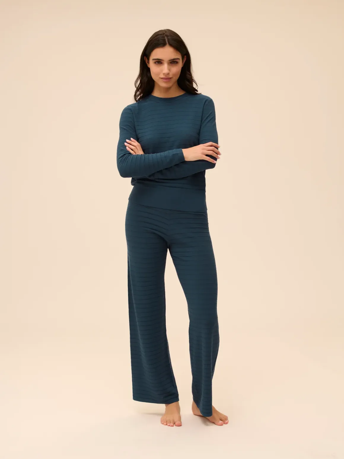 Pantalon - Bleu pétrole
