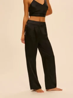 Pantalon broderie - Noir