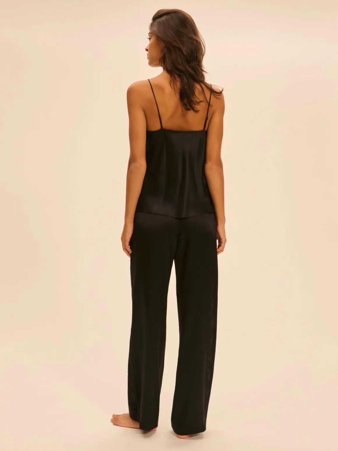 Pantalon broderie - Noir