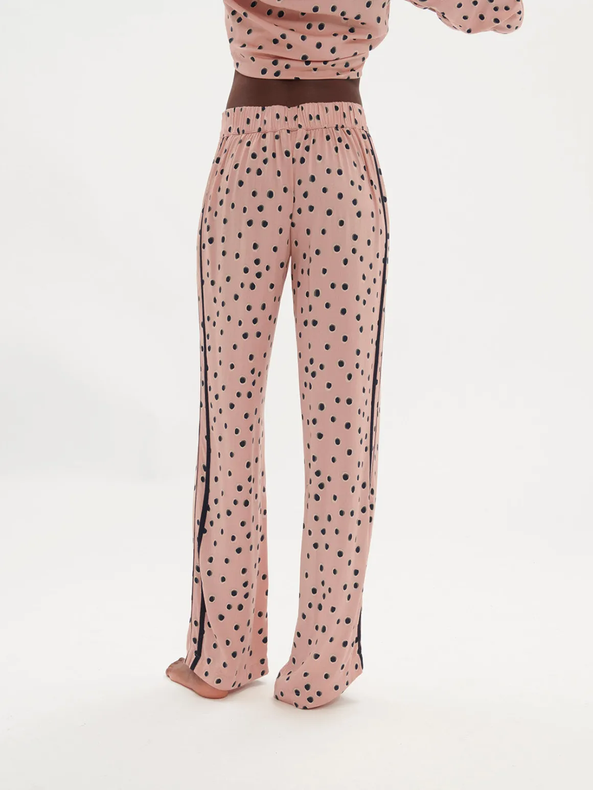 Pantalon - Imprimé Rose Encens
