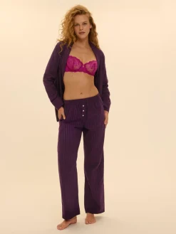 Pantalon - Rayures Bleu