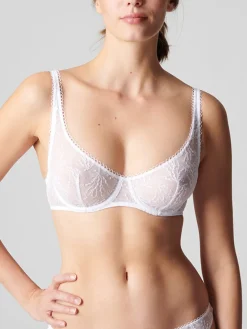 Soutien-gorge armatures décolleté galbé - Blanc