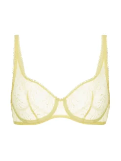 Soutien-gorge armatures décolleté galbé - Jaune Yuzu