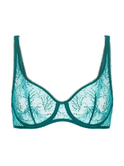 Soutien-gorge armatures décolleté galbé - Vert émeraude