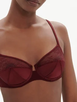 Soutien-gorge armatures - Rouge Obscur