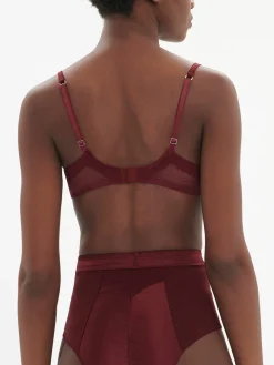 Soutien-gorge armatures - Rouge Obscur