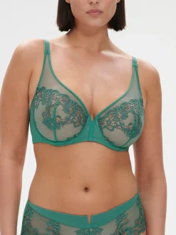 Soutien-gorge avec armature décolleté plongeant - Vert Garden