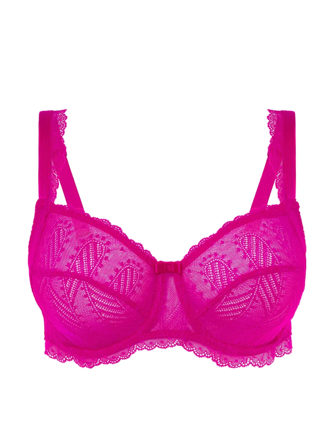 Soutien-gorge avec armature décolleté carré - Rose Hibiscus