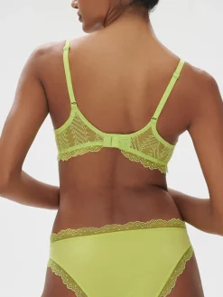 Soutien-gorge avec armature décolleté plongeant - Lime