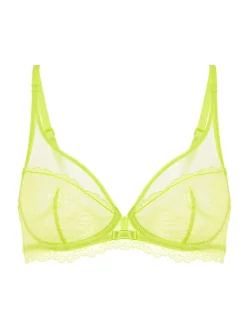 Soutien-gorge avec armature décolleté plongeant - Lime
