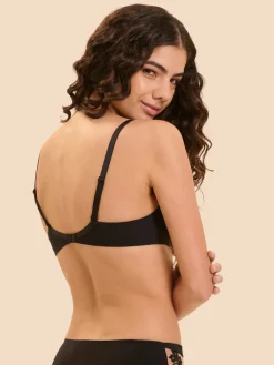Soutien-gorge avec armature décolleté plongeant - Noir Tatoo